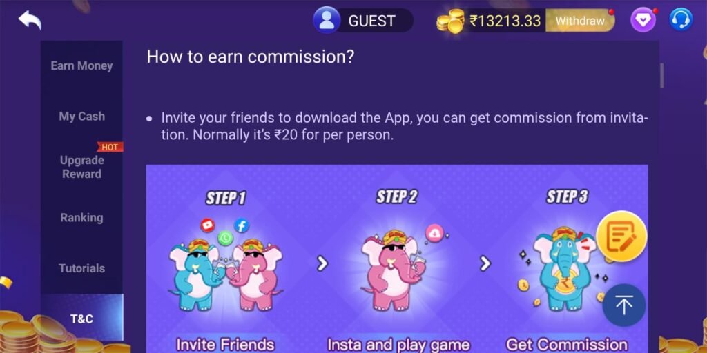 Teen Patti Master Affiliate Earning Proof